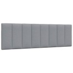 vidaXL Pernă tăblie de pat, Hanko, gri deschis, 160 cm, material textil