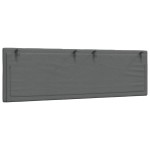 vidaXL Pernă pentru tăblie de pat, Hanko, gri închis, 140 cm, material textil