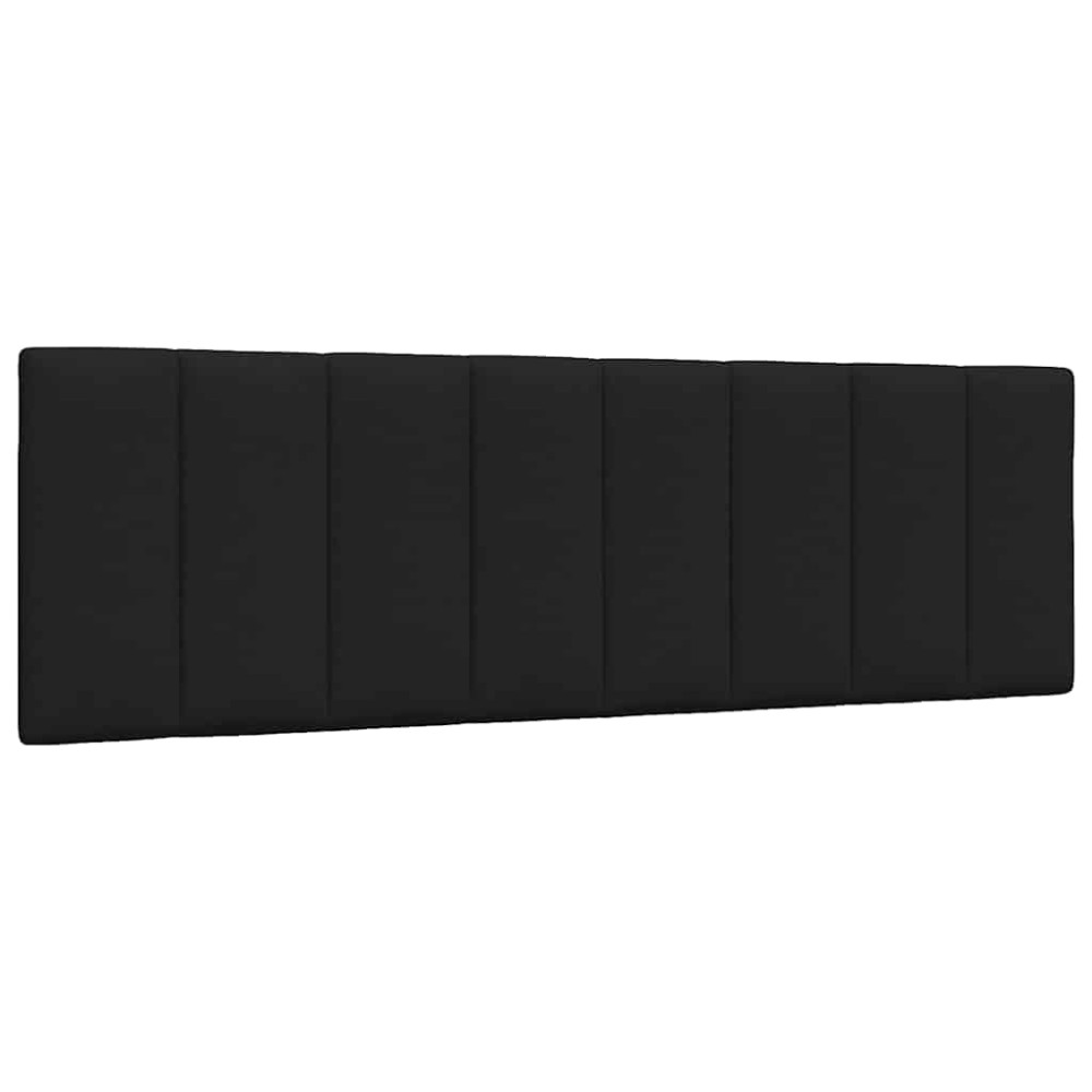 vidaXL Pernă pentru tăblie de pat, negru, 160 cm, material textil