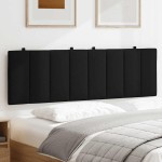 vidaXL Pernă pentru tăblie de pat, negru, 160 cm, material textil vidaXL Pernă pentru tăblie de pat, negru, 160 cm, material textil