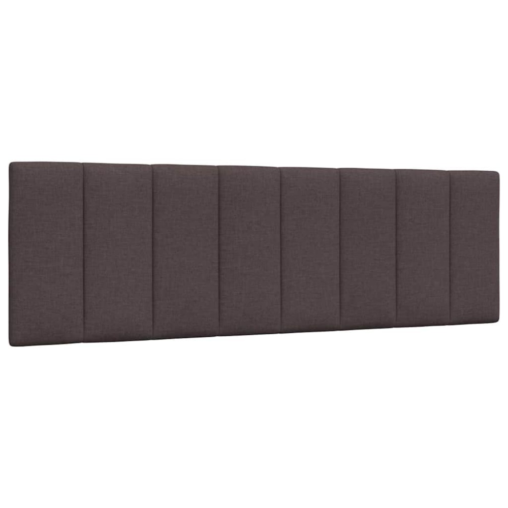 vidaXL Pernă pentru tăblie de pat maro închis, 160 cm, material textil