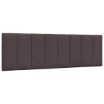vidaXL Pernă pentru tăblie de pat maro închis, 160 cm, material textil vidaXL Pernă pentru tăblie de pat maro închis, 160 cm, material textil