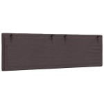 vidaXL Pernă pentru tăblie de pat maro închis, 160 cm, material textil vidaXL Pernă pentru tăblie de pat maro închis, 160 cm, material textil