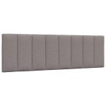 vidaXL Pernă pentru tăblie de pat, Hanko, gri taupe, 160 cm, material textil