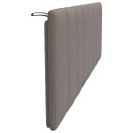 vidaXL Pernă pentru tăblie de pat, Hanko, gri taupe, 160 cm, material textil