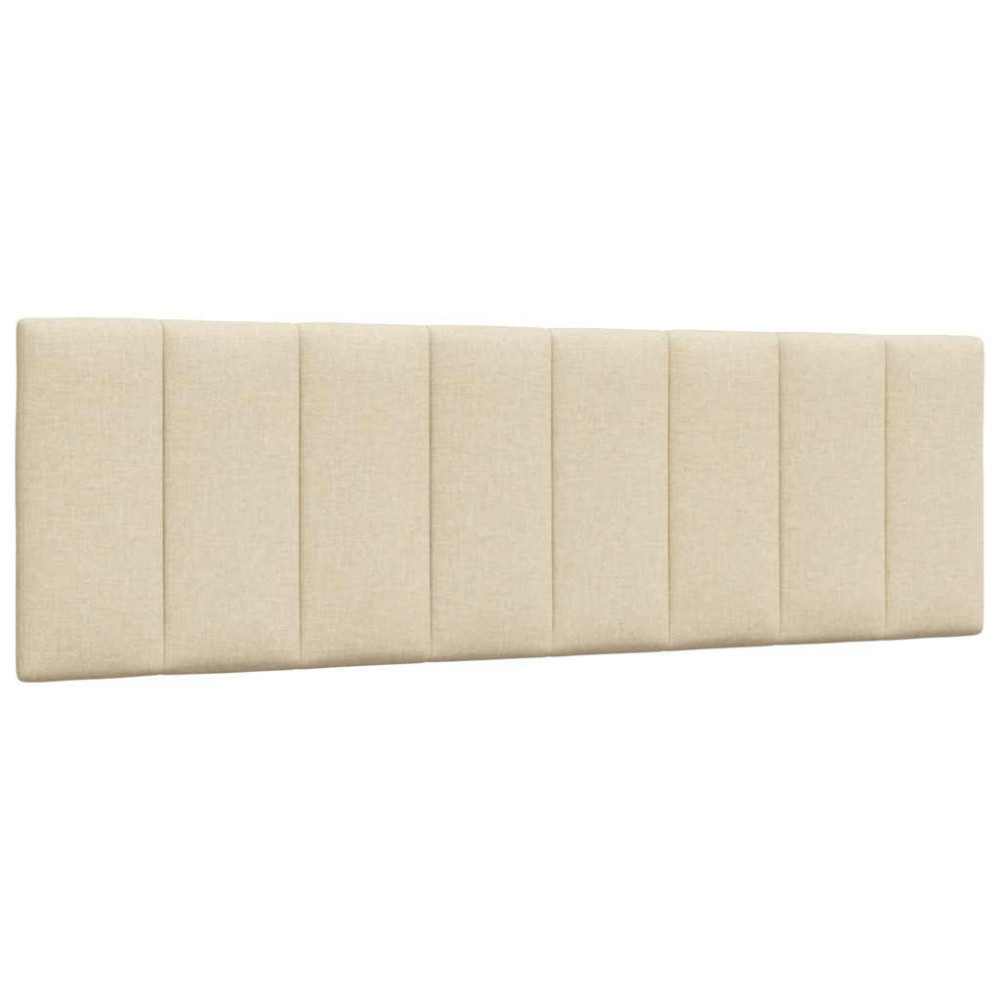 vidaXL Pernă pentru tăblie de pat, crem, 160 cm, material textil
