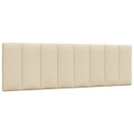 vidaXL Pernă pentru tăblie de pat, crem, 160 cm, material textil