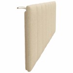 vidaXL Pernă pentru tăblie de pat, crem, 160 cm, material textil
