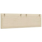 vidaXL Pernă pentru tăblie de pat, crem, 160 cm, material textil