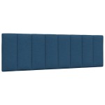 vidaXL Pernă pentru tăblie de pat, Hanko, albastru, 160 cm, material textil