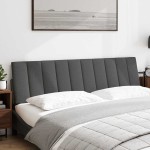 vidaXL Pernă pentru tăblie de pat, gri închis, 180 cm, material textil vidaXL Pernă pentru tăblie de pat, gri închis, 180 cm, material textil
