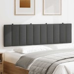 vidaXL Pernă pentru tăblie de pat, gri închis, 180 cm, material textil vidaXL Pernă pentru tăblie de pat, gri închis, 180 cm, material textil