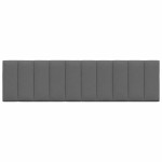 vidaXL Pernă pentru tăblie de pat, gri închis, 180 cm, material textil vidaXL Pernă pentru tăblie de pat, gri închis, 180 cm, material textil