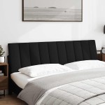 vidaXL Pernă pentru tăblie de pat, negru, 180 cm, material textil vidaXL Pernă pentru tăblie de pat, negru, 180 cm, material textil