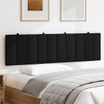 vidaXL Pernă pentru tăblie de pat, negru, 180 cm, material textil vidaXL Pernă pentru tăblie de pat, negru, 180 cm, material textil