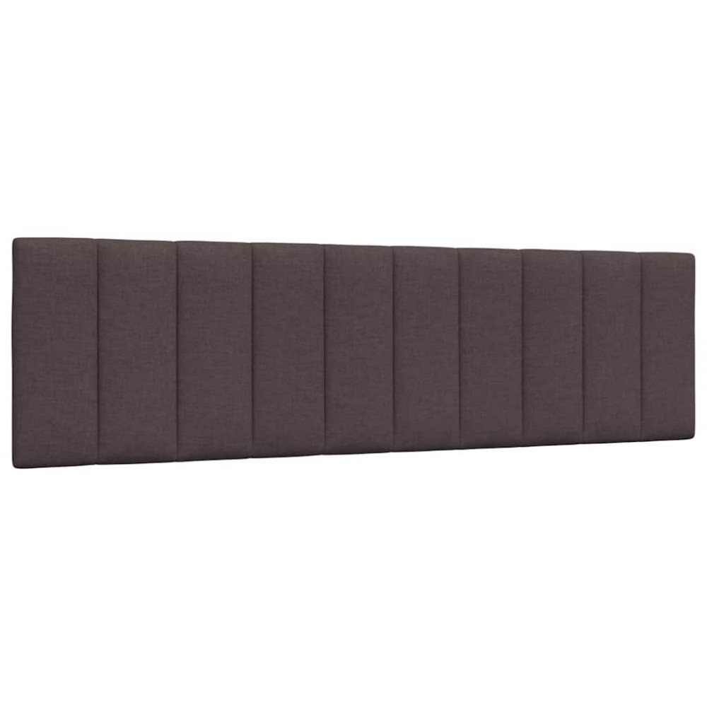 vidaXL Pernă pentru tăblie de pat maro închis, 180 cm, material textil