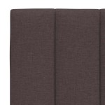 vidaXL Pernă pentru tăblie de pat maro închis, 180 cm, material textil vidaXL Pernă pentru tăblie de pat maro închis, 180 cm, material textil