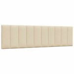 vidaXL Pernă pentru tăblie de pat, crem, 180 cm, material textil