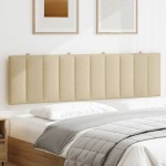 vidaXL Pernă pentru tăblie de pat, crem, 180 cm, material textil