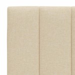 vidaXL Pernă pentru tăblie de pat, crem, 180 cm, material textil