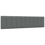 vidaXL Pernă pentru tăblie de pat, gri închis, 200 cm, material textil vidaXL Pernă pentru tăblie de pat, gri închis, 200 cm, material textil