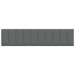 vidaXL Pernă pentru tăblie de pat, gri închis, 200 cm, material textil vidaXL Pernă pentru tăblie de pat, gri închis, 200 cm, material textil