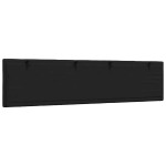 vidaXL Pernă pentru tăblie de pat, negru, 200 cm, material textil vidaXL Pernă pentru tăblie de pat, negru, 200 cm, material textil