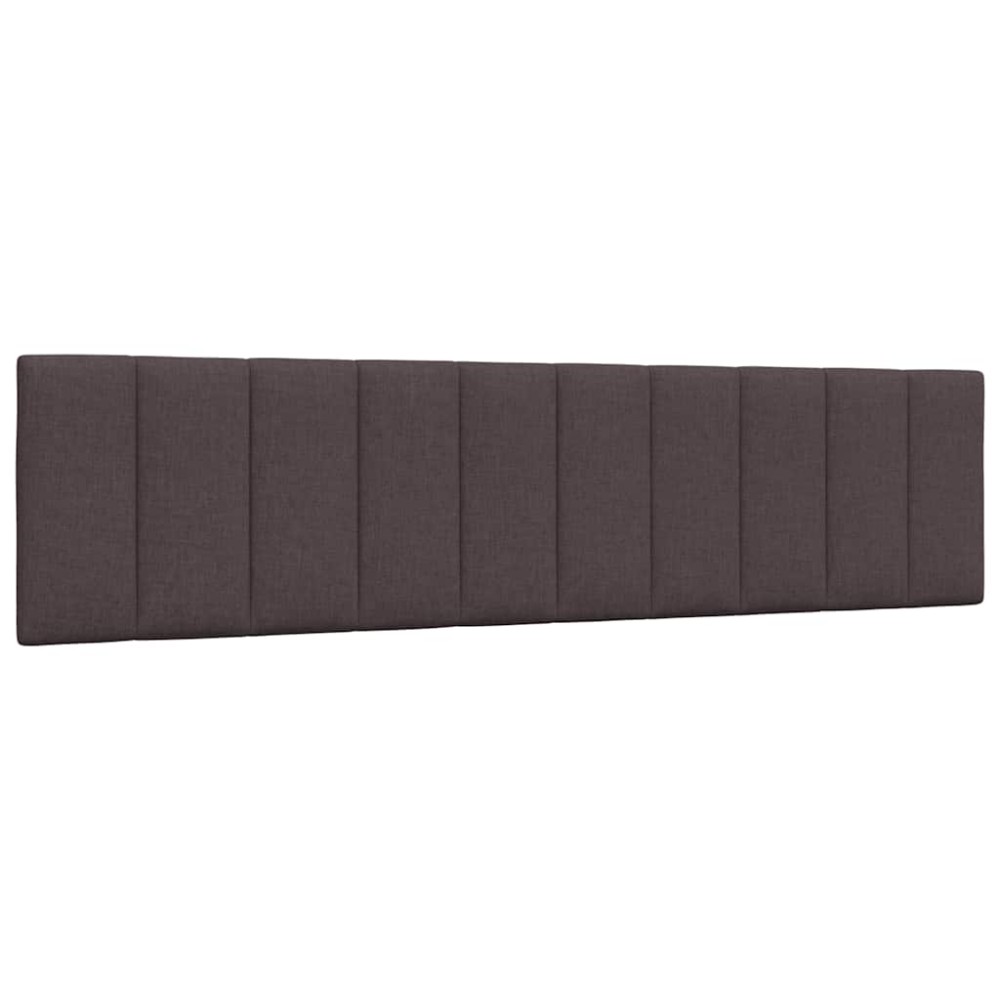 vidaXL Pernă pentru tăblie de pat maro închis, 200 cm, material textil