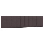 vidaXL Pernă pentru tăblie de pat maro închis, 200 cm, material textil vidaXL Pernă pentru tăblie de pat maro închis, 200 cm, material textil