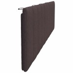vidaXL Pernă pentru tăblie de pat maro închis, 200 cm, material textil vidaXL Pernă pentru tăblie de pat maro închis, 200 cm, material textil