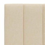 vidaXL Pernă pentru tăblie de pat, crem, 200 cm, material textil