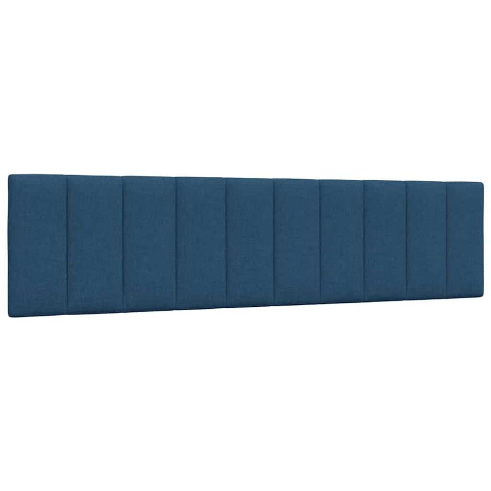 vidaXL Pernă pentru tăblie de pat, albastru, 200 cm, material textil