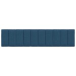 vidaXL Pernă pentru tăblie de pat, albastru, 200 cm, material textil vidaXL Pernă pentru tăblie de pat, albastru, 200 cm, material textil