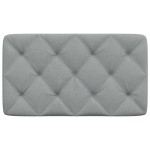 vidaXL Pernă tăblie de pat, gri deschis, 80 cm, material textil