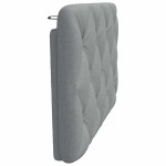 vidaXL Pernă tăblie de pat, gri deschis, 80 cm, material textil