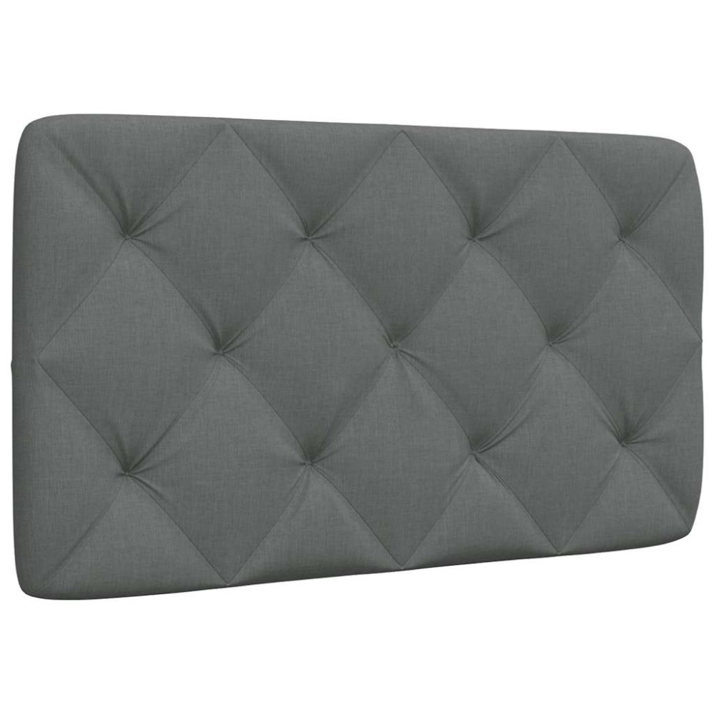 vidaXL Pernă pentru tăblie de pat, gri închis, 80 cm, material textil