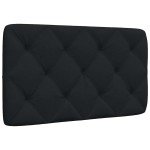 vidaXL Pernă pentru tăblie de pat, negru, 80 cm, material textil