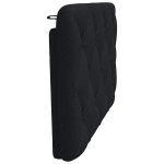 vidaXL Pernă pentru tăblie de pat, negru, 80 cm, material textil