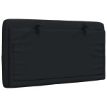 vidaXL Pernă pentru tăblie de pat, negru, 80 cm, material textil