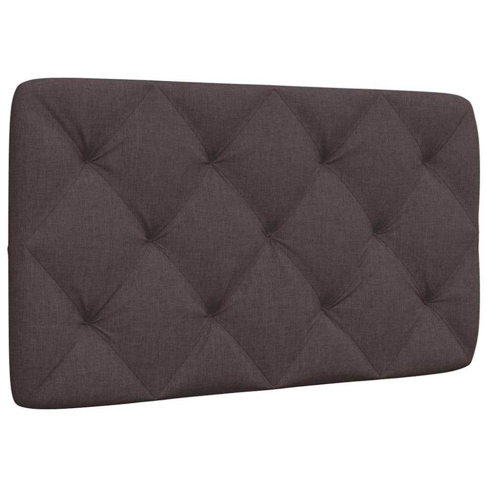 vidaXL Pernă pentru tăblie de pat maro închis, 80 cm, material textil