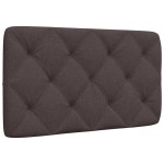 vidaXL Pernă pentru tăblie de pat maro închis, 80 cm, material textil vidaXL Pernă pentru tăblie de pat maro închis, 80 cm, material textil
