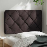 vidaXL Pernă pentru tăblie de pat maro închis, 80 cm, material textil vidaXL Pernă pentru tăblie de pat maro închis, 80 cm, material textil