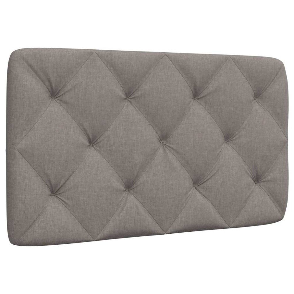 vidaXL Pernă pentru tăblie de pat, gri taupe, 80 cm, material textil