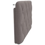 vidaXL Pernă pentru tăblie de pat, gri taupe, 80 cm, material textil vidaXL Pernă pentru tăblie de pat, gri taupe, 80 cm, material textil