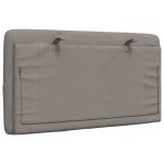 vidaXL Pernă pentru tăblie de pat, gri taupe, 80 cm, material textil vidaXL Pernă pentru tăblie de pat, gri taupe, 80 cm, material textil