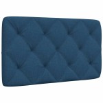 vidaXL Pernă pentru tăblie de pat, albastru, 80 cm, material textil vidaXL Pernă pentru tăblie de pat, albastru, 80 cm, material textil