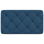 vidaXL Pernă pentru tăblie de pat, albastru, 80 cm, material textil vidaXL Pernă pentru tăblie de pat, albastru, 80 cm, material textil