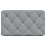 vidaXL Pernă tăblie de pat, gri deschis, 90 cm, material textil