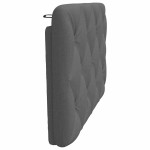 vidaXL Pernă pentru tăblie de pat, gri închis, 90 cm, material textil vidaXL Pernă pentru tăblie de pat, gri închis, 90 cm, material textil