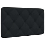 vidaXL Pernă pentru tăblie de pat, negru, 90 cm, material textil